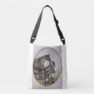 Sac Ajustable cheval de course bébé jument dans le stand, sur un