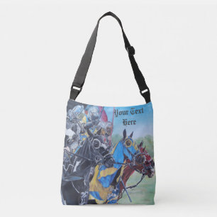 Sac Ajustable chevaliers médiévaux joutant sur l'art historiqu