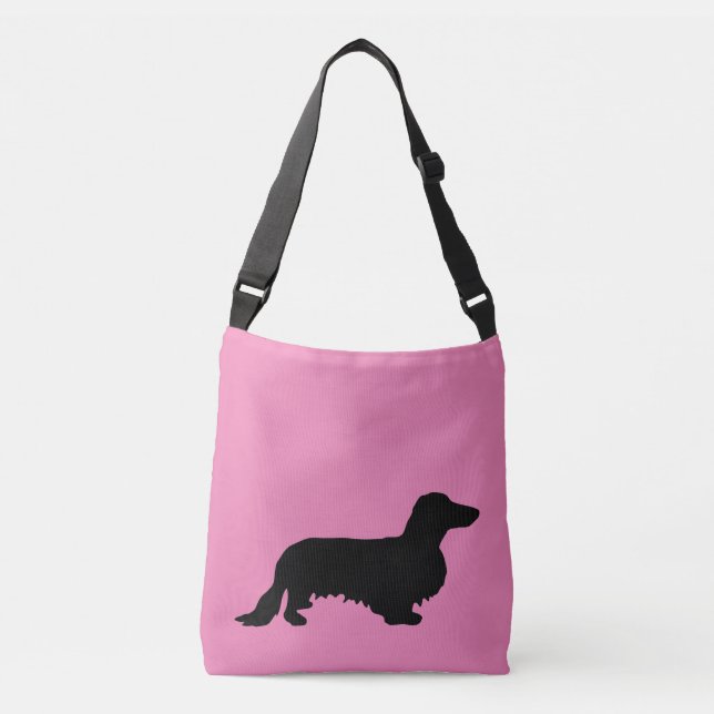 Sac Ajustable Cheveux longs Dachshund - Silhouette 1 (Devant)