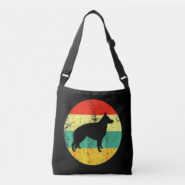 Sac Ajustable Chien berger allemand rétro (Devant)