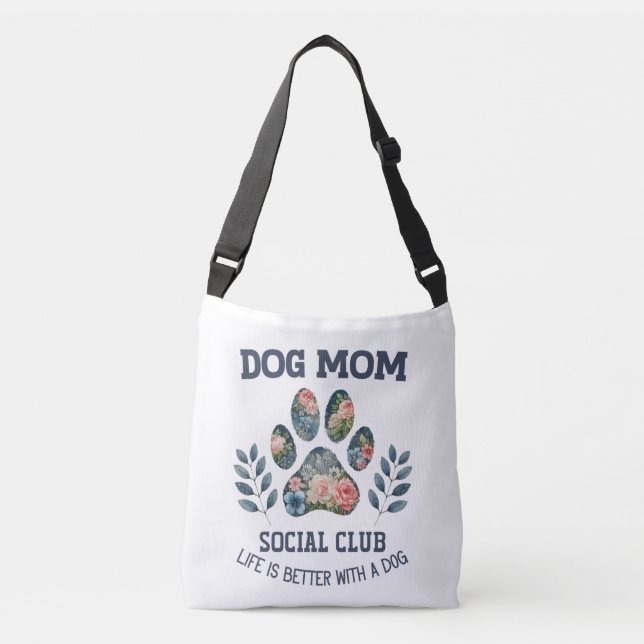 Sac Ajustable Chien Maman Paw Floral (Devant)