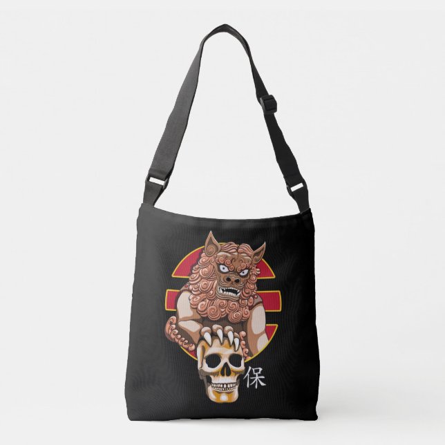 Sac Ajustable Chinois Lion guardian - Foo Dog (Devant)
