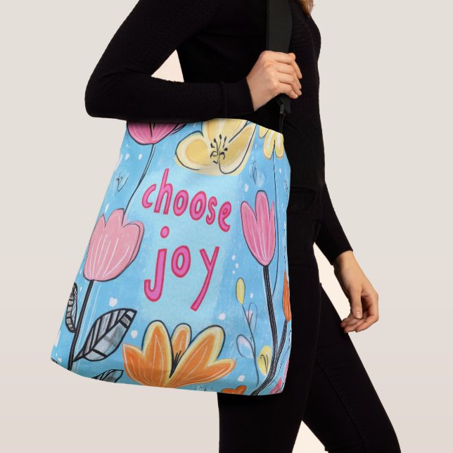 Sac Ajustable Choisissez Joy Colorful Flower Art (De près)