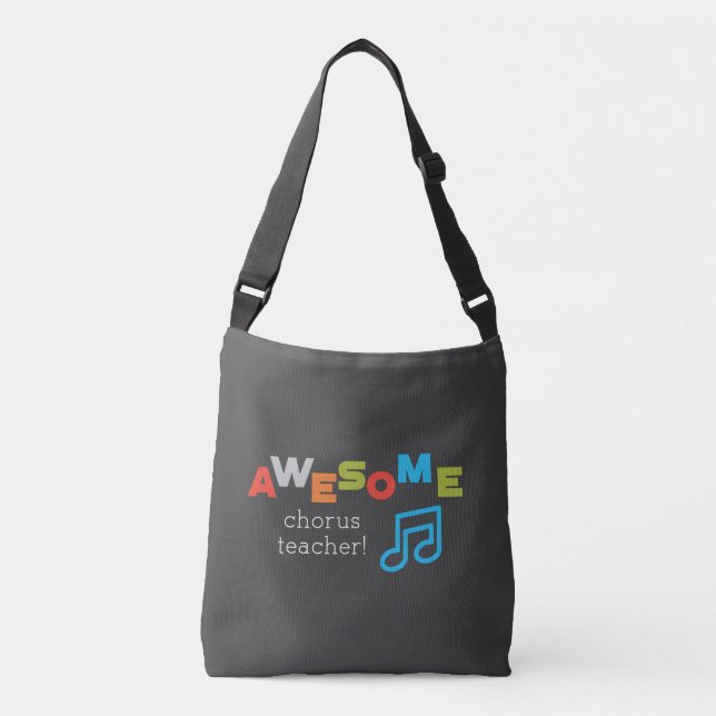 Sac Ajustable Chorus Enseignant Appréciation Day Notes stupéfian (Devant)