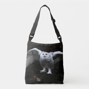 Sac Ajustable Chouette à neige avec ailes ouvertes bagcbcn