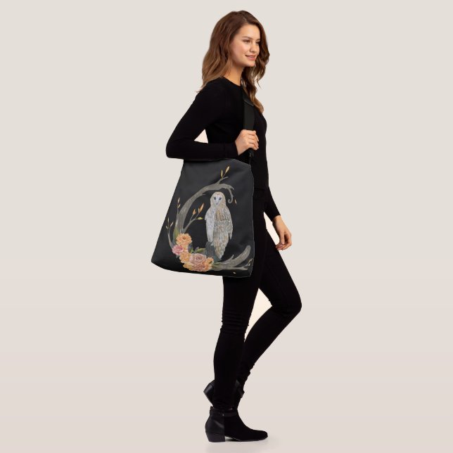 Sac Ajustable Chouette avec Roses (Sur le modèle)