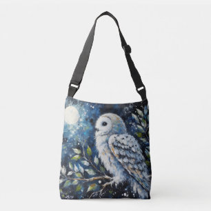 Sac Ajustable Chouette blanche sur la branche de l'arbre Chouett