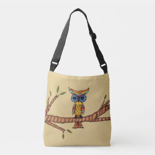 Sac Ajustable Chouette couleur Imaginaire lunaire sur la branche