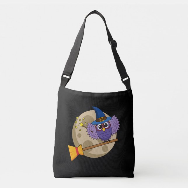 Sac Ajustable Chouette de l'Assistant de dessin animé volant sur (Devant)