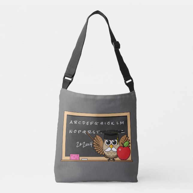 Sac Ajustable Chouette de maître mignonne avec un dessin à la po (Devant)
