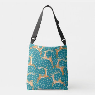Sac Ajustable Christmas Reindeer : Vintage Motif sans couture.