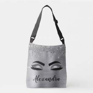 Sac Ajustable Cils Paillettes Brillantes Monogramme Nom