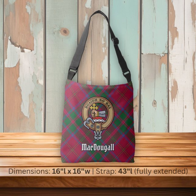 Sac Ajustable Cimier du clan MacDougall sur tartan (Créateur téléchargé)