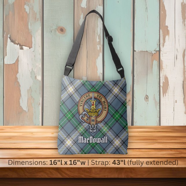 Sac Ajustable Cimier du clan MacDowall sur tartan (Créateur téléchargé)