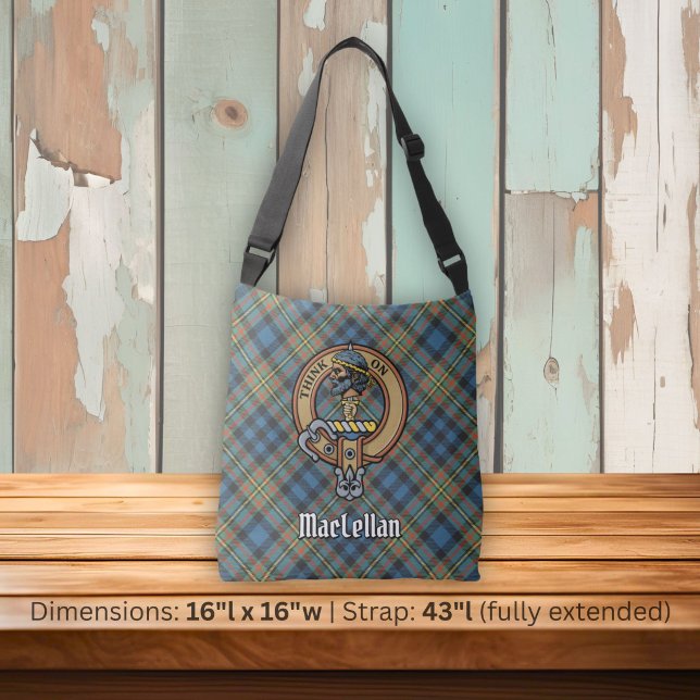 Sac Ajustable Cimier du clan MacLellan sur tartan ancien (Créateur téléchargé)