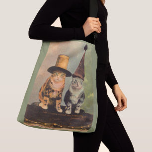 Sac Ajustable circa 1900 chats en RPPC casquette