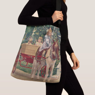 Sac Ajustable circa 1910 enfants et charrue à cheval