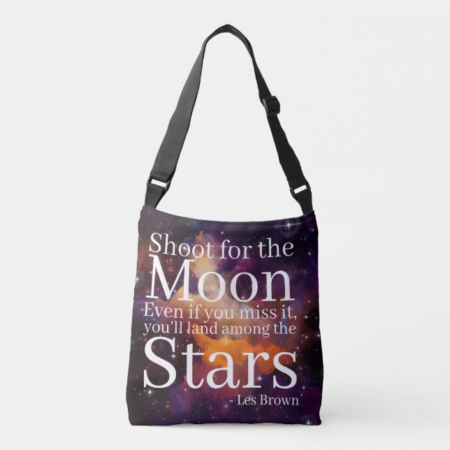 Sac Ajustable Citation Inspirante de Nebula violette orange (Devant)