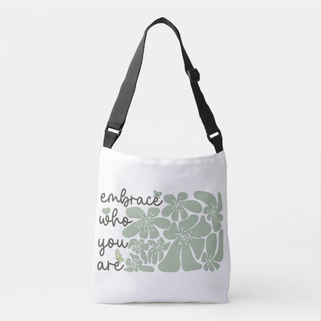 Sac Ajustable Citations Motivationnelles Florales Boho (Devant)