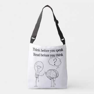 Sac Ajustable Citez avant de parler Lecteur noir et blanc Citati