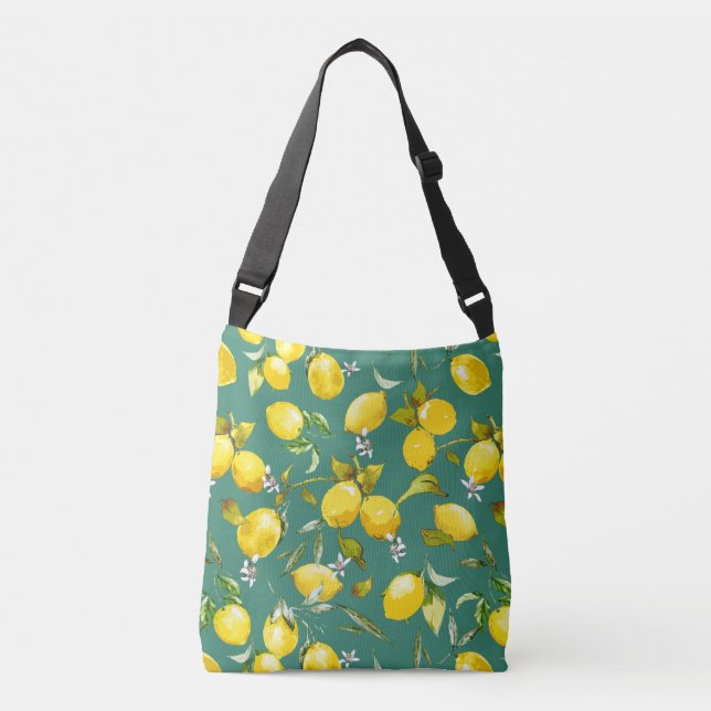 Sac Ajustable citrons d'aquarelle 6 (Devant)