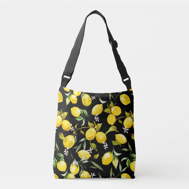 Sac Ajustable citrons d'aquarelle 7 (Devant)