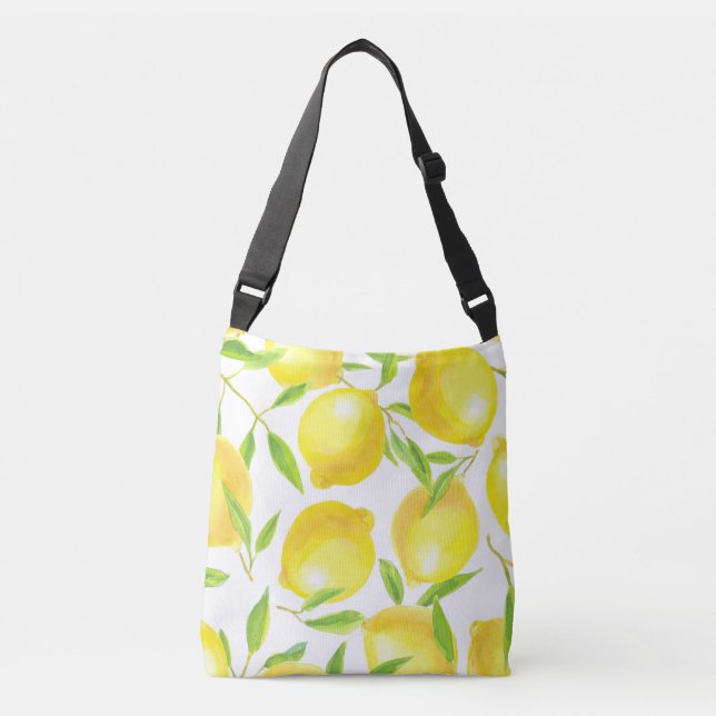 Sac Ajustable Citrons et motif feuille (Devant)