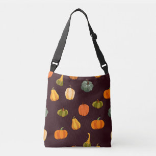 Sac Ajustable Citrouilles colorés : Élégance d'automne foncé.