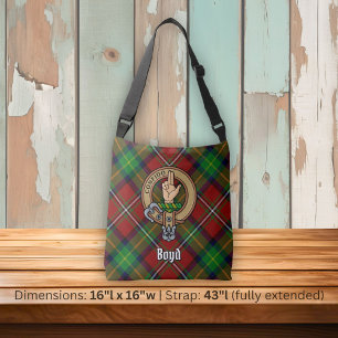 Sac Ajustable Clan Boyd Crest sur Tartan