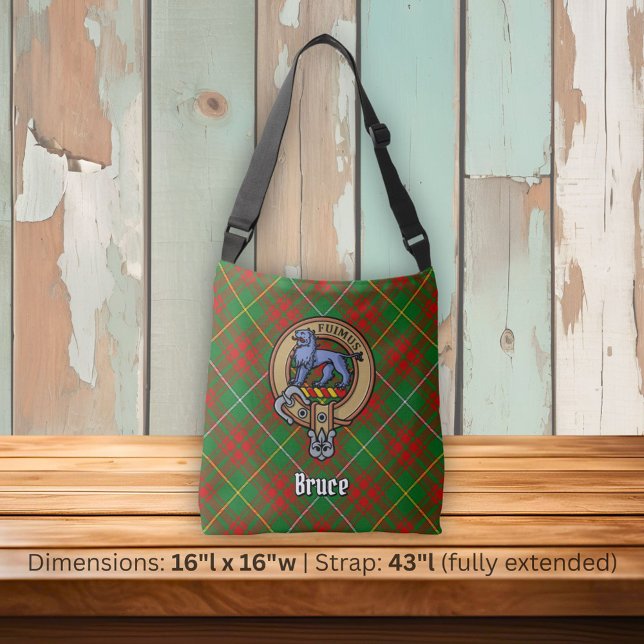 Sac Ajustable Clan Bruce Crest sur la chasse Tartan (Créateur téléchargé)