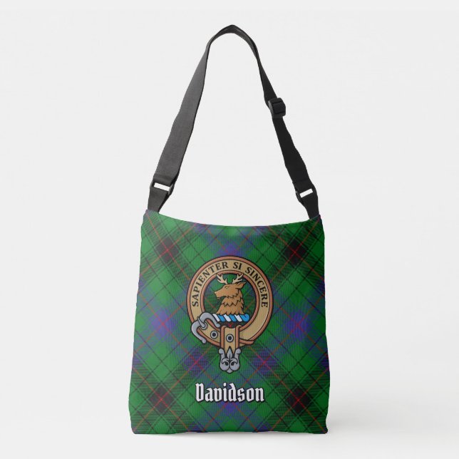 Sac Ajustable Clan Davidson Crest sur Tartan (Devant)