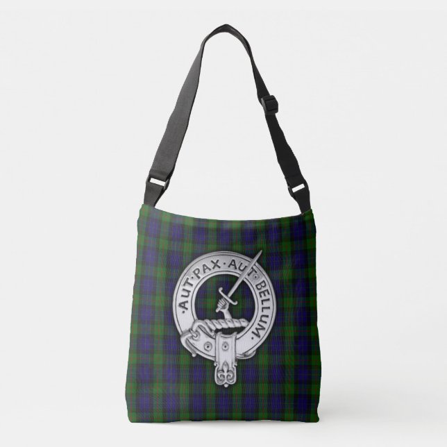 Sac Ajustable Clan Gunn Crest & Tartan (Devant)