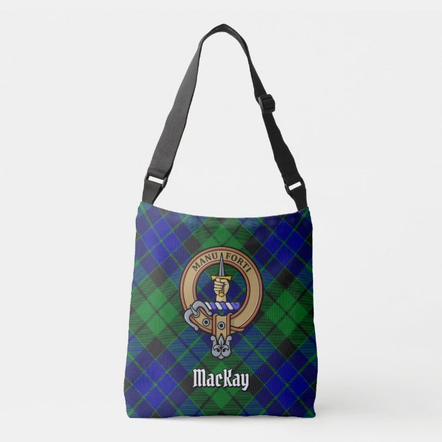 Sac Ajustable Clan MacKay Crest sur Tartan (Devant)