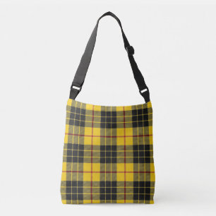 Sac Ajustable Clan MacLeod de plaid de tartan noir jaune de