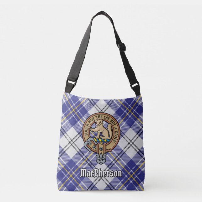 Sac Ajustable Clan MacPherson robe bleue Tartan (Devant)