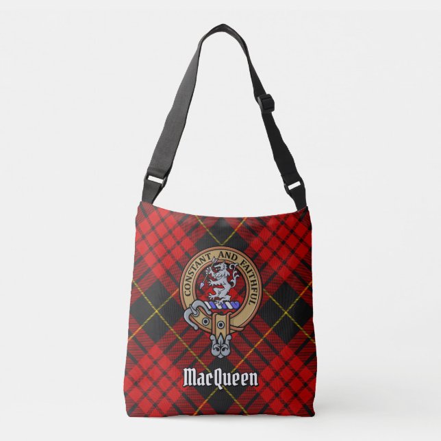 Sac Ajustable Clan MacQueen Crest sur Tartan (Devant)