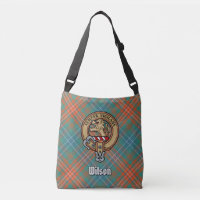 Clan Wilson Crest au-dessus de Tartan antique