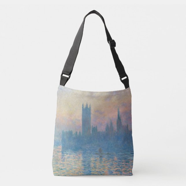 Sac Ajustable Claude Monet Les maisons du Parlement Coucher de s (Devant)