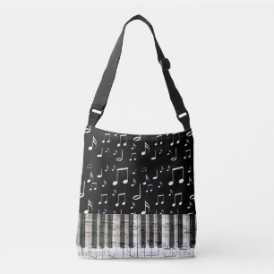 Sac Ajustable clavier de musique piano noir et blanc