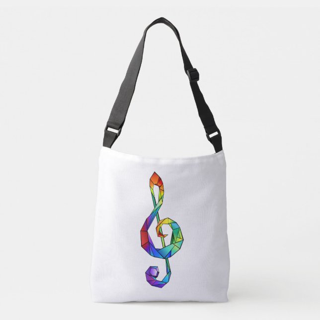 Sac Ajustable Clé de musique arc-en-ciel (Devant)
