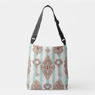 Sac Ajustable Clés vintages, verrous : motif à main levée.