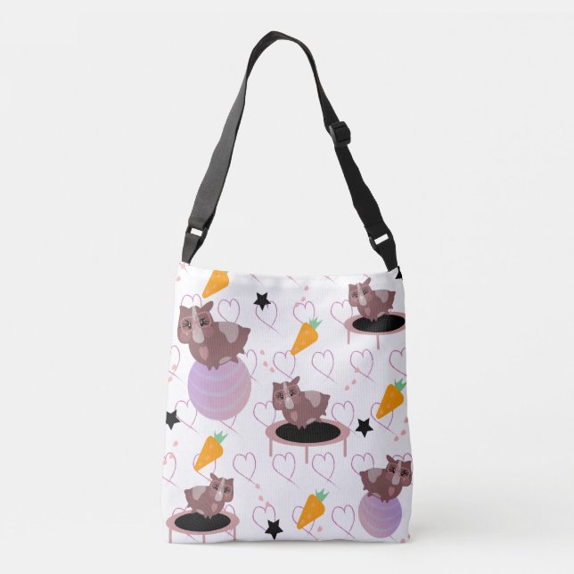 Sac Ajustable Cochons d'Inde mignons en train de faire de l'exer (Dos)