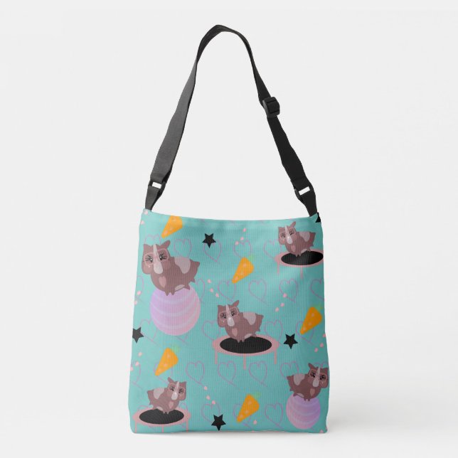 Sac Ajustable Cochons d'Inde mignons en train de faire de l'exer (Dos)