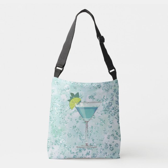 Sac Ajustable Cocktail bleu avec boule de citron (Devant)