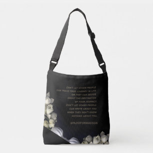 Sac Ajustable "Coeur blanc en noir de la lune" & Voyage