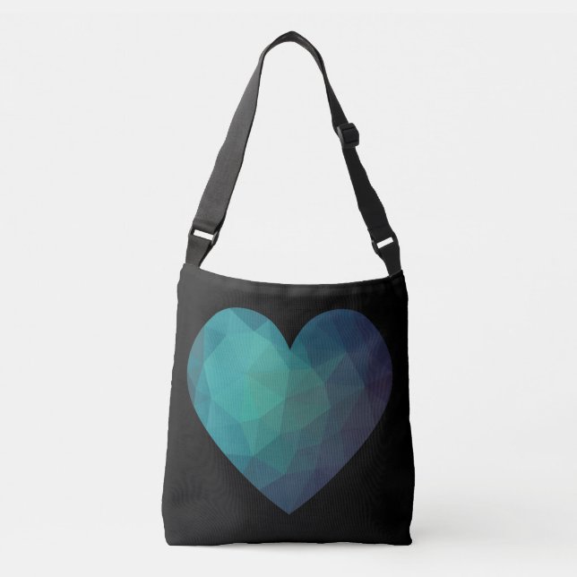 Sac Ajustable Coeur brisé bleu (Devant)