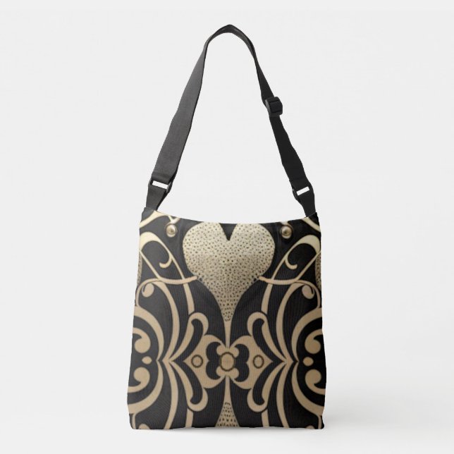 Sac Ajustable Coeur d'or (Devant)