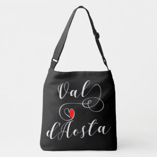 Sac Ajustable Coeur du drapeau du Val d'Aoste, Italie, Vallée d'