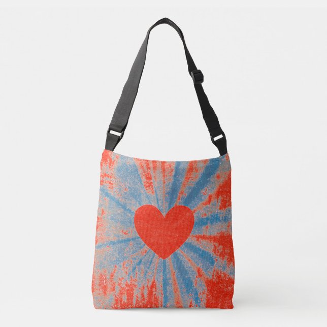 Sac Ajustable Coeur valentin de starburst rouge (Devant)