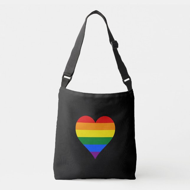 Sac Ajustable Coeurs de fierté LGBT (Devant)